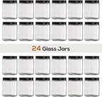 24 Pack, 8 OZ Thick Glass Jars - Image 3