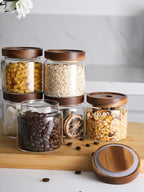 Kanwone Glass Storage Jars Set of 6, 17 Ounce Airtight Food Storage Containers - Image 3