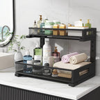 2 Pack 17IN Depth Under Sink Storage Organizer, Large 2-Tier Elegant Mesh Pull - Image 7