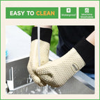 GEEKHOM BBQ Gloves Heat Resistant Oven Mitts - Image 4