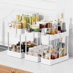 3 Pack Under Sink Organizers and Storage, 2 Tier Bathroom Cabinet Organizer - Image 4