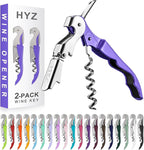 HYZ 2-Pack Wine Opener Waiter Corkscrew, Professional Wine Key by HYZ