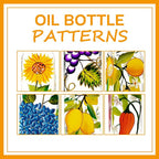 17oz Hand Painted Glass Olive Oil Bottle Dispenser - 500ml Green Oil & Vinegar - Image 3