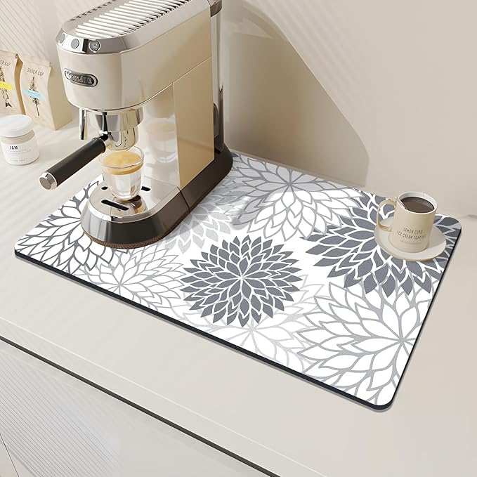 Findosom 2PCS 12" x 20" Dish Drying Mat & 24" x 5.5" Sink Splash Guard - Image 4