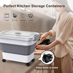 Rice Storage Container, Collapsible Airtight Food Storage Containers 20-30lbs - Image 6