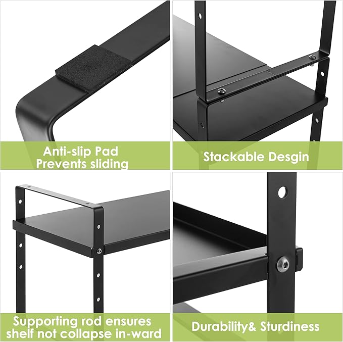 Across-Star Expandable Cabinet Shelf Organizer Rack, Stackable Kitchen Counter - Image 7