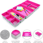 Welaxy Desk Drawer Organizer Tray Set, 8-Piece Office Drawer Organizers - Image 4