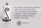 RTZEN Matte Black Paper Towel Holder Countertop - Image 2