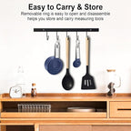 Measuring Cups and Spoons Set, 10 Pieces Nesting Measure Cups and Spoons - Image 3