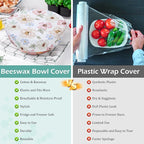5-Size Reusable Beeswax Bowl Covers - Image 7
