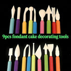 9-Piece Fondant Sculpting Tool Set - Image 3