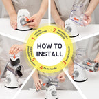 Rotary Cheese Grater Hand Crank, 3 Blades Slicer Shredder, Cheese Grater - Image 9