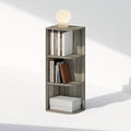Furinno Reed Corner Shelf, 3-Tier Corner Bookshelf, Book Shelf, Corner Shelves by Furinno-FitsYourSpaceFitsYourBudget