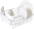 Sweet Home Collection Metal 2 Piece Dish Drying Rack Set Drainer by SweetHomeCollection