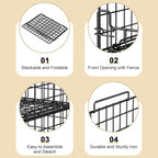 4-Tier Stackable Closet Organizers and Storage Basket - Image 7