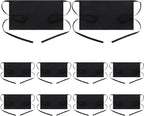 BOHARERS 10 Pack Black Waitress Aprons Server Apron by BOHARERS