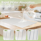 Large Stone Dish Drying Mat for Kitchen Counter, Foldable Fast-Drying - Image 3