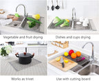 Tomorotec 17.7" x 15.5" Roll Up Dish Drying Rack Over Sink Drying Rack Sink - Image 8