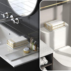 Wican Marble Guest Towel Holder Tray - Image 2