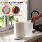 Heavy Weighted Paper Towel Holder, Easy One-Handed Design - Image 2