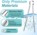 Chengu 3 Pieces 8.7 Inch, 11.7inch Kitchen Tongs Set Stainless Steel Tongs - Image 3
