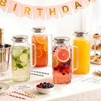 2 Pack 2 Liters 68 oz Square Glass Pitcher - Image 7