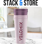 VELOMIX -2 Pack- 28 oz Protein Shaker Bottles - Image 6