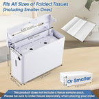 Paper Towel Dispenser Countertop, Large Capacity 200 Sheets, Non-Slip Base - Image 2