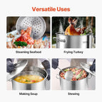 VEVOR Stainless Steel Stockpot, 84 Quart Large Cooking Pots, Cookware Sauce Pot - Image 6
