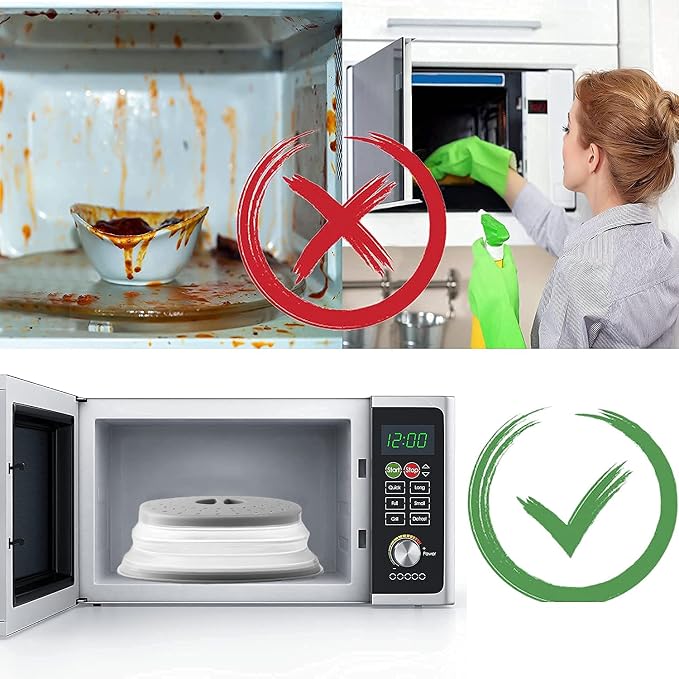 Microwave Splatter Cover Collapsible Microwave Cover - Image 3