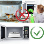 Collapsible Microwave Cover for Food Microwave Splatter Cover Fruit Drainer - Image 2