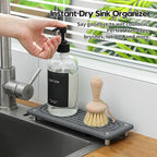 Razborci Water Absorbing Stone Sink Caddy Kitchen Sink Organizer Tray, - Image 5