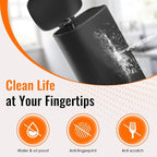 Kitchen Trash Can with Lid for Office Bedroom Bathroom Step Trash Bin - Image 4