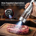 Bonsenkitchen Electric Salt and Pepper Grinder Set, 95ml Large Capacity - Image 2