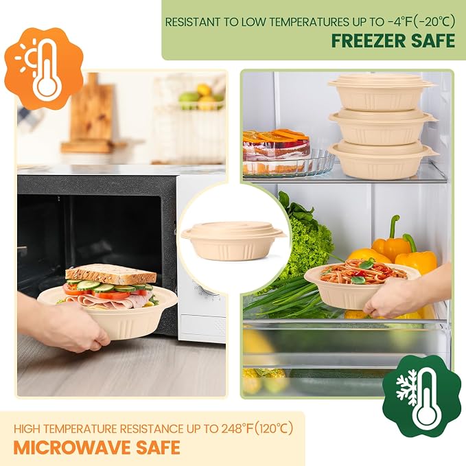 100 Piece Meal Prep Bowl Containers - Image 5