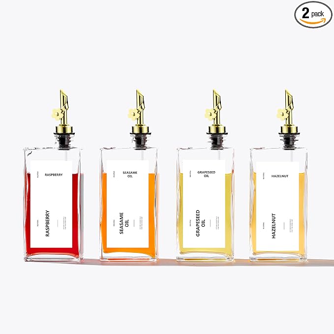 Olive Oil Dispenser Bottle for Kitchen, 16.9 oz/ 500 ml Vinegar Dispenser by Unknown
