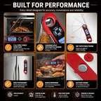 Digital Instant Read Meat Thermometer Waterproof Kitchen Food Cooking - Image 6