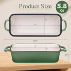 11x5 Inch Cast Iron Bread Pan - Image 3