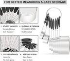 Measuring Cups & Spoons Set of 16, Wildone Stainless Steel Measuring Cups and - Image 3