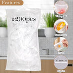 200pcs Reusable Shower Caps for Sourdough Bread Proofing, Plastic Covers - Image 5