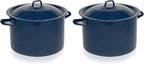 IMUSA USA C20666-1062810W Speckled Enamel Stock Pot by VisitIMUSA