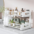 2 Packs 21IN Depth Under Sink Organizer, 2-Tier Pull Out Cabinet Organizer - Image 3