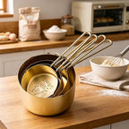 4pcs Stainless Steel Measuring Cups Set Kitchen Accessories Baking Tea Coffee - Image 6