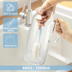 Yirilan Glass Pitcher, 2 Liter Water Pitcher - Image 4
