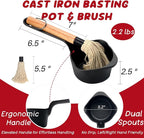 Cast Iron Sauce Pan and Basting Pot - Image 2