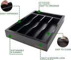Expandable Bamboo Kitchen Drawer Organizer - Image 4