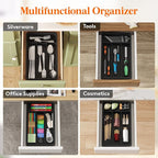 Lifewit Silverware Drawer Organizer Tray, Plastic Cutlery Storage - Image 7