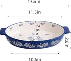 Wisenvoy Casserole Dish Baking Dish Ceramic Au Gratin Baking Dish Lasagna Pan - Image 7