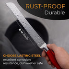 Orblue Serrated Bread Knife Ultra-Sharp Stainless Steel Professional Grade - Image 5