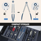 Tongs for Cooking, 600ºF High Heat-Resistant Stainless Steel Kitchen Tongs - Image 4